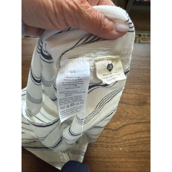 Madewell striped short sleeved blouse - Picture 4 of 4
